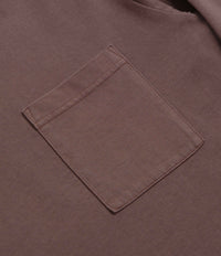 Snow Peak Garment Dyed Long Sleeve T-Shirt - Burgundy thumbnail