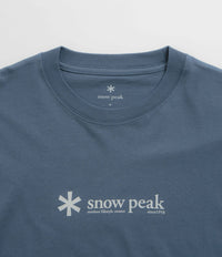 Snow Peak Logo T-Shirt - Slate Blue thumbnail