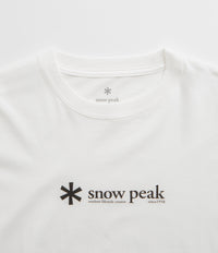 Snow Peak Logo T-Shirt - White thumbnail