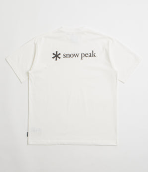 Snow Peak NSD Back Logo T-Shirt - Off White
