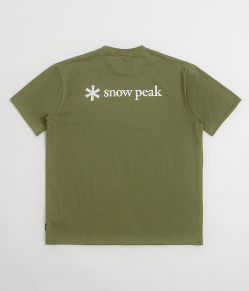 Snow Peak NSD Back Logo T-Shirt - Olive