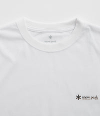 Snow Peak Onepoint Logo T-Shirt - White thumbnail