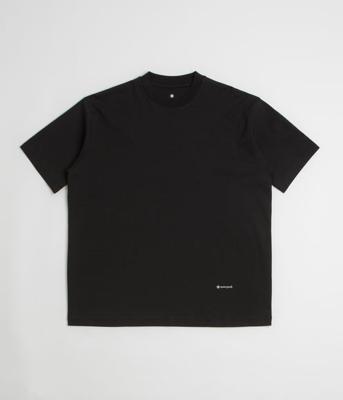 Snow Peak Organic Cotton Mercerized T-Shirt - Black