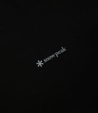 Snow Peak Organic Cotton Mercerized T-Shirt - Black thumbnail