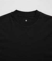 Snow Peak Organic Cotton Mercerized T-Shirt - Black thumbnail