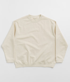 Snow Peak Recycled Cotton Crewneck Sweatshirt - Oatmeal