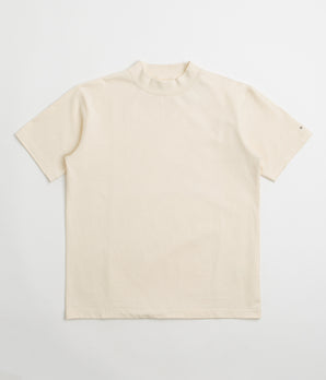 Snow Peak Recycled Cotton Heavy Mockneck T-Shirt - Ecru