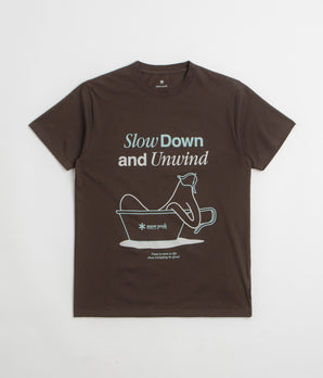 Snow Peak Relaxation T-Shirt - Dark Brown