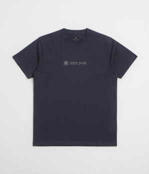 Snow Peak Soft Cotton Logo T-Shirt - Navy