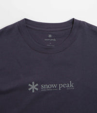 Snow Peak Soft Cotton Logo T-Shirt - Navy thumbnail