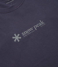 Snow Peak Soft Cotton Logo T-Shirt - Navy thumbnail