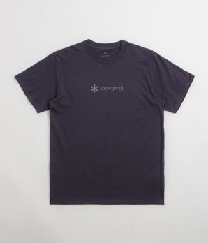 Snow Peak Soft Cotton Logo T-Shirt - Navy