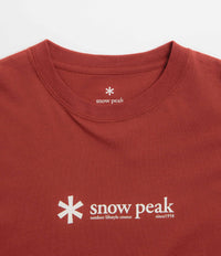 Snow Peak Soft Cotton Logo T-Shirt - Red thumbnail