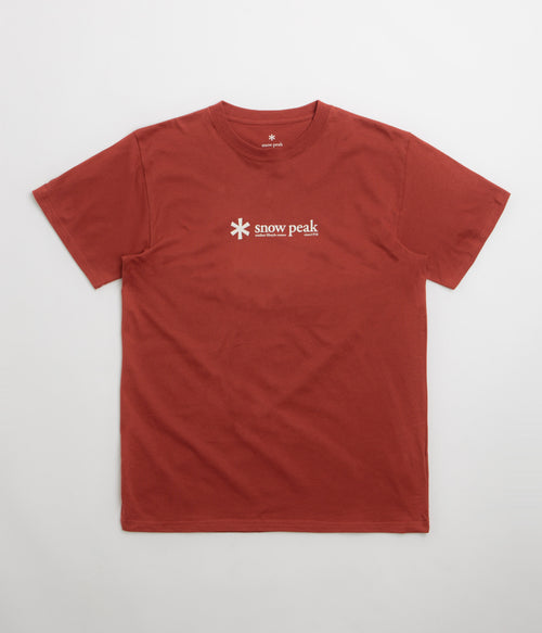 Snow Peak Soft Cotton Logo T-Shirt - Red