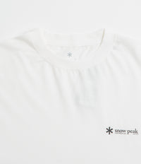 Snow Peak Soft Cotton Relaxed Logo Long Sleeve T-Shirt - Off White thumbnail