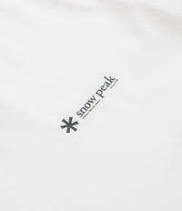 Snow Peak Soft Cotton Relaxed Logo Long Sleeve T-Shirt - Off White thumbnail