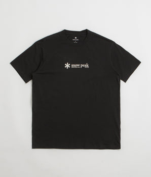 Snow Peak Soft Cotton Logo T-Shirt - Black