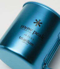 Snow Peak Titanium Single Wall 450ml Mug - Anodized Blue thumbnail