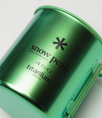 Snow Peak Titanium Single Wall 450ml Mug - Anodized Ocean Green thumbnail