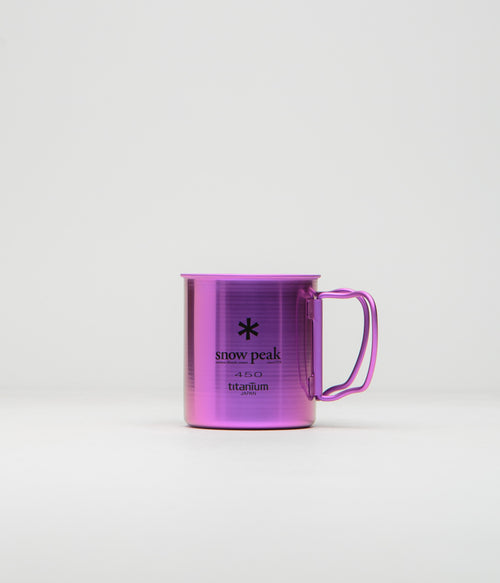 Snow Peak Titanium Single Wall 450ml Mug - Anodized Purple