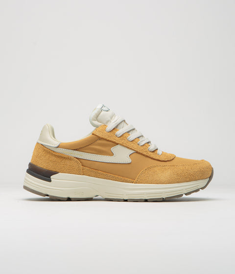 Stepney Workers Club Osier S-Strike Raw Suede Shoes in College Yellow