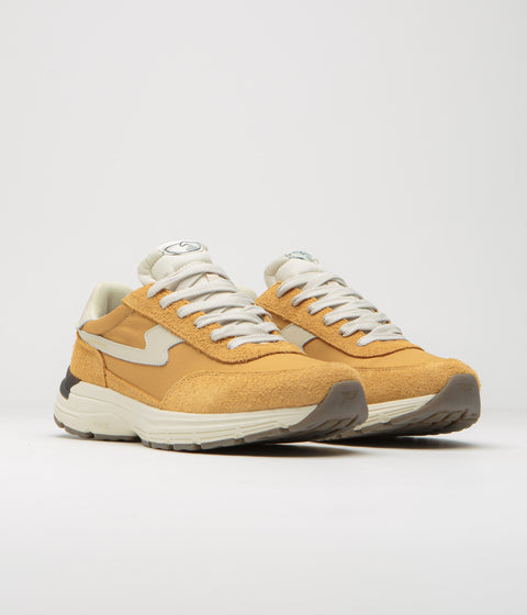 Stepney Workers Club Osier S-Strike Raw Suede Shoes in College Yellow