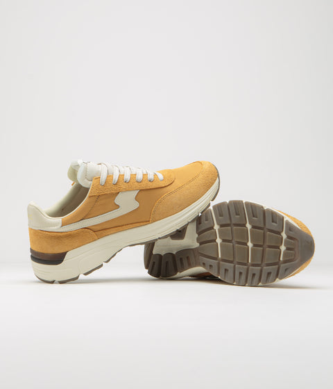 Stepney Workers Club Osier S-Strike Raw Suede Shoes in College Yellow
