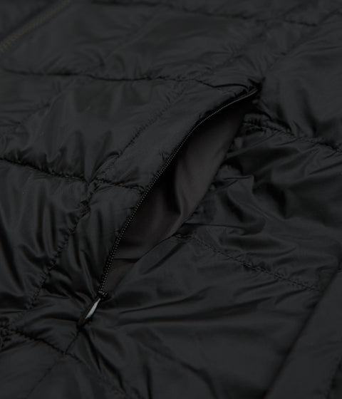 Taion Crewneck W-Zip Down Jacket in Black