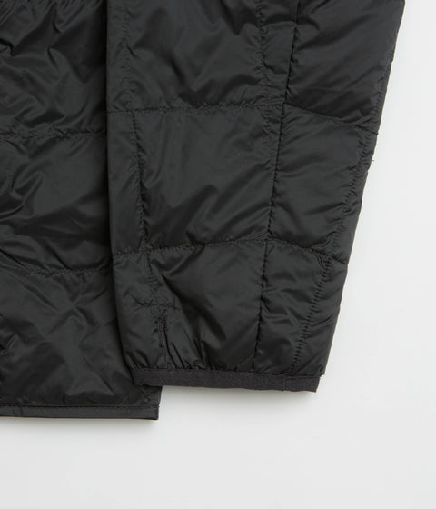 Taion Crewneck W-Zip Down Jacket in Black