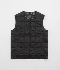 Taion Crewneck W-Zip Down Vest - Black thumbnail