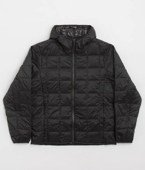 Taion Hooded Zip Down Jacket - Black