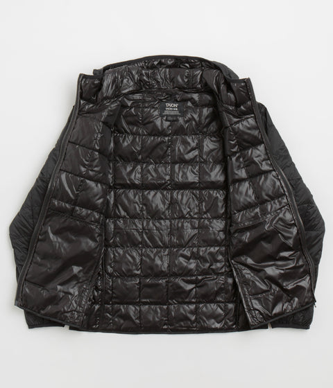Taion Hooded Zip Down Jacket in Black
