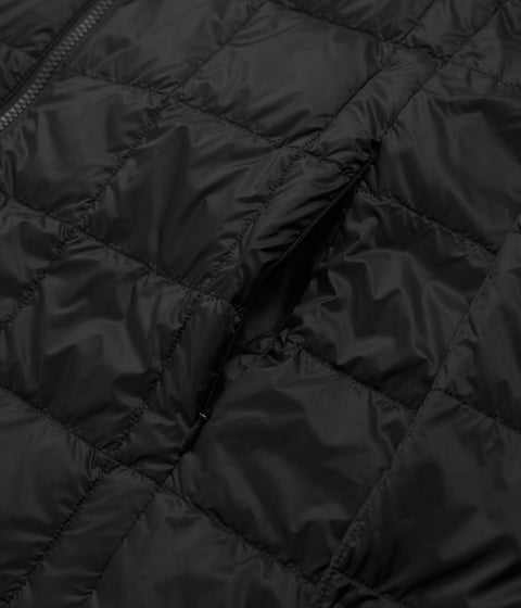 Taion Hooded Zip Down Jacket in Black