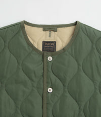 Taion Military Crewneck Down Jacket - Olive thumbnail