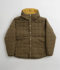 Taion Reversible Down Hooded Jacket - Olive / Camel / Beige thumbnail