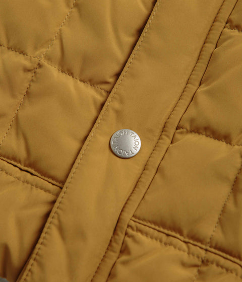 Taion Reversible Down Jacket in Camel and Dark Chocolate / Ivory