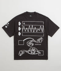 The Trilogy Tapes Awkward Graph T-Shirt - Black thumbnail