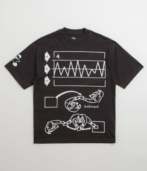 The Trilogy Tapes Awkward Graph T-Shirt - Black