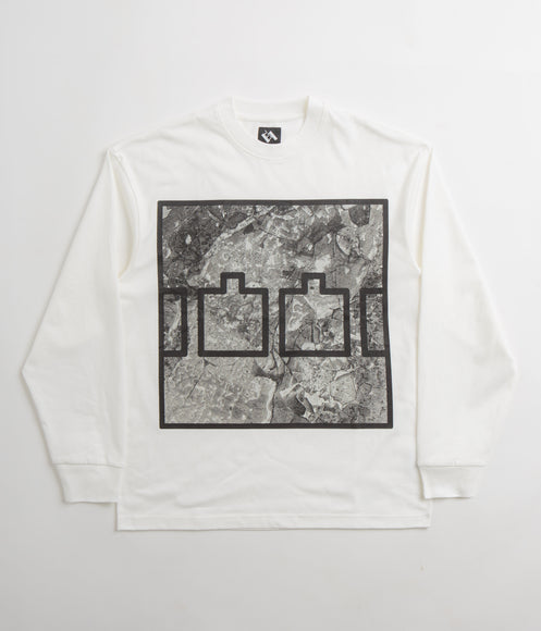 The Trilogy Tapes Block Ice Long Sleeve T-Shirt - White
