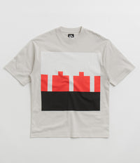 The Trilogy Tapes Block T-Shirt - Grey / Red / White thumbnail