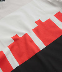 The Trilogy Tapes Block T-Shirt - Grey / Red / White thumbnail