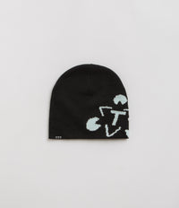 The Trilogy Tapes Cuff Beanie - Black / Blue thumbnail