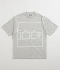 The Trilogy Tapes Logo Outline T-Shirt - Grey Marl thumbnail