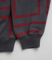 The Trilogy Tapes Over Dye Pulse Crewneck Sweatshirt - Black / Red thumbnail