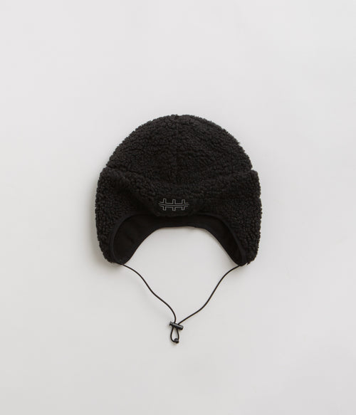 The Trilogy Tapes Pile Fleece Mountain Beanie - Charcoal