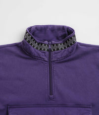 The Trilogy Tapes Pulse Tape Funnel Neck Sweatshirt - Purple thumbnail