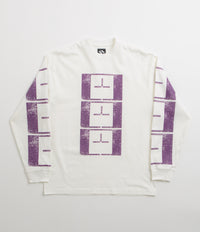 The Trilogy Tapes Upside Down Stamp T'S Long Sleeve T-Shirt - White thumbnail