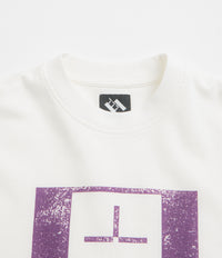 The Trilogy Tapes Upside Down Stamp T'S Long Sleeve T-Shirt - White thumbnail