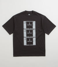 The Trilogy Tapes Upside Down Stamp T'S T-Shirt - Black thumbnail