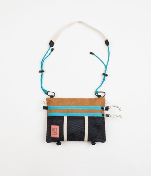 Topo Designs Mountain Accessory Shoulder Bag - Khaki / Pond Blue